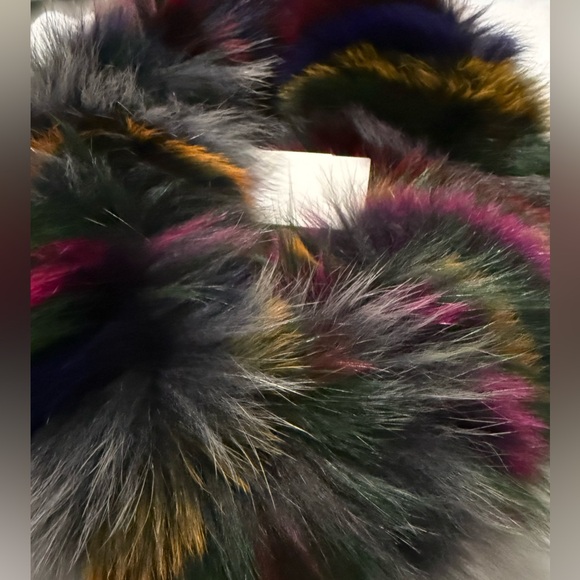 New Adrienne Landau Fox  Multi-Colored Infinity Neck Warmer - Msrp $295 - Picture 2 of 7